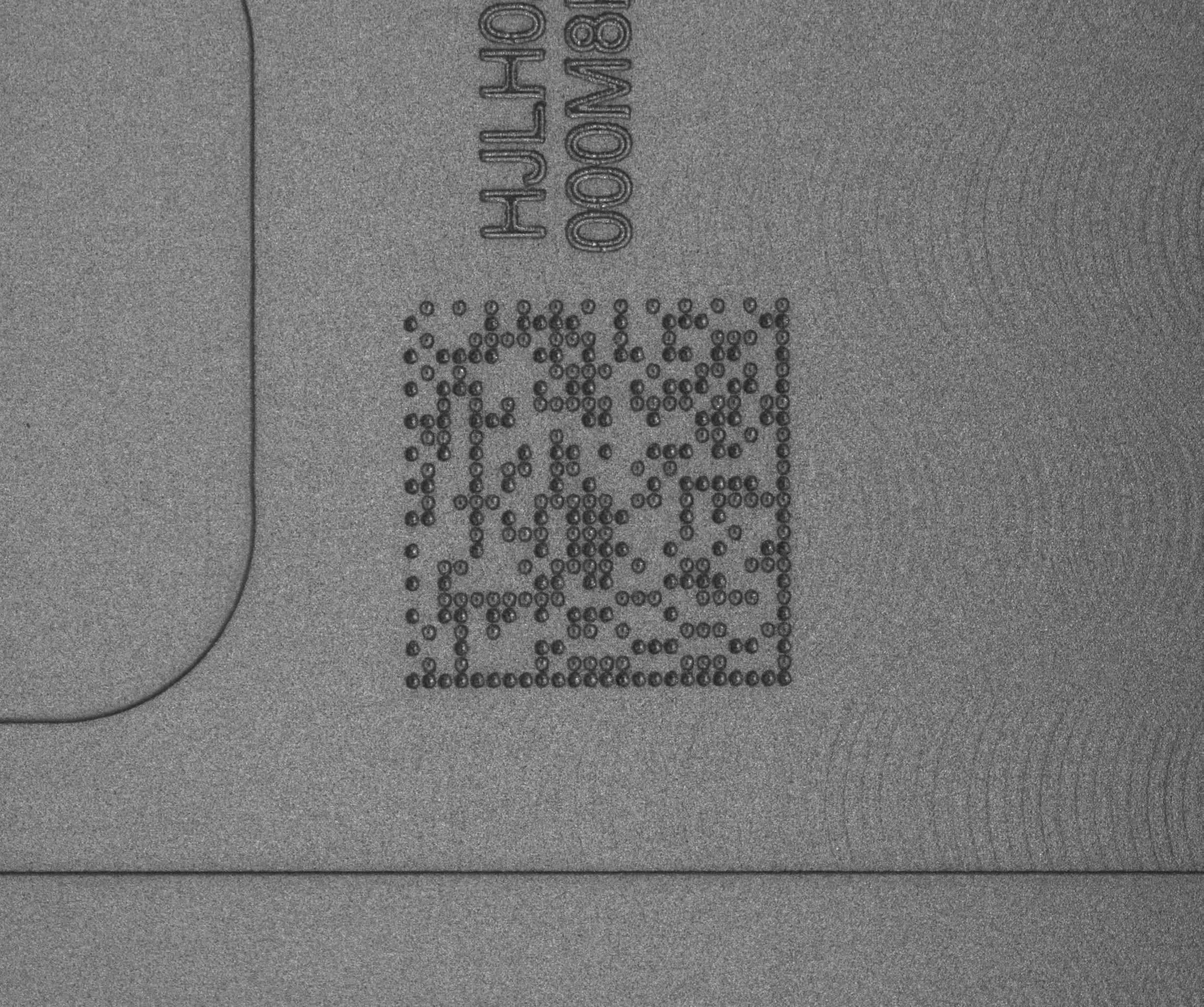 公开仓库中同一零件表面的 DPM Data Matrix C3 采集图